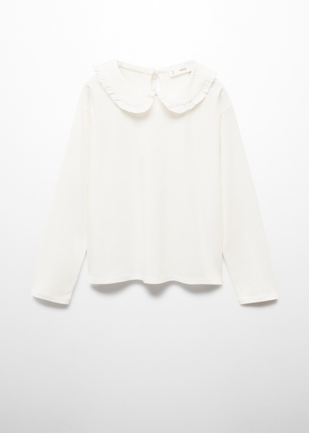 Babydoll collar cotton T-shirt - Article without model