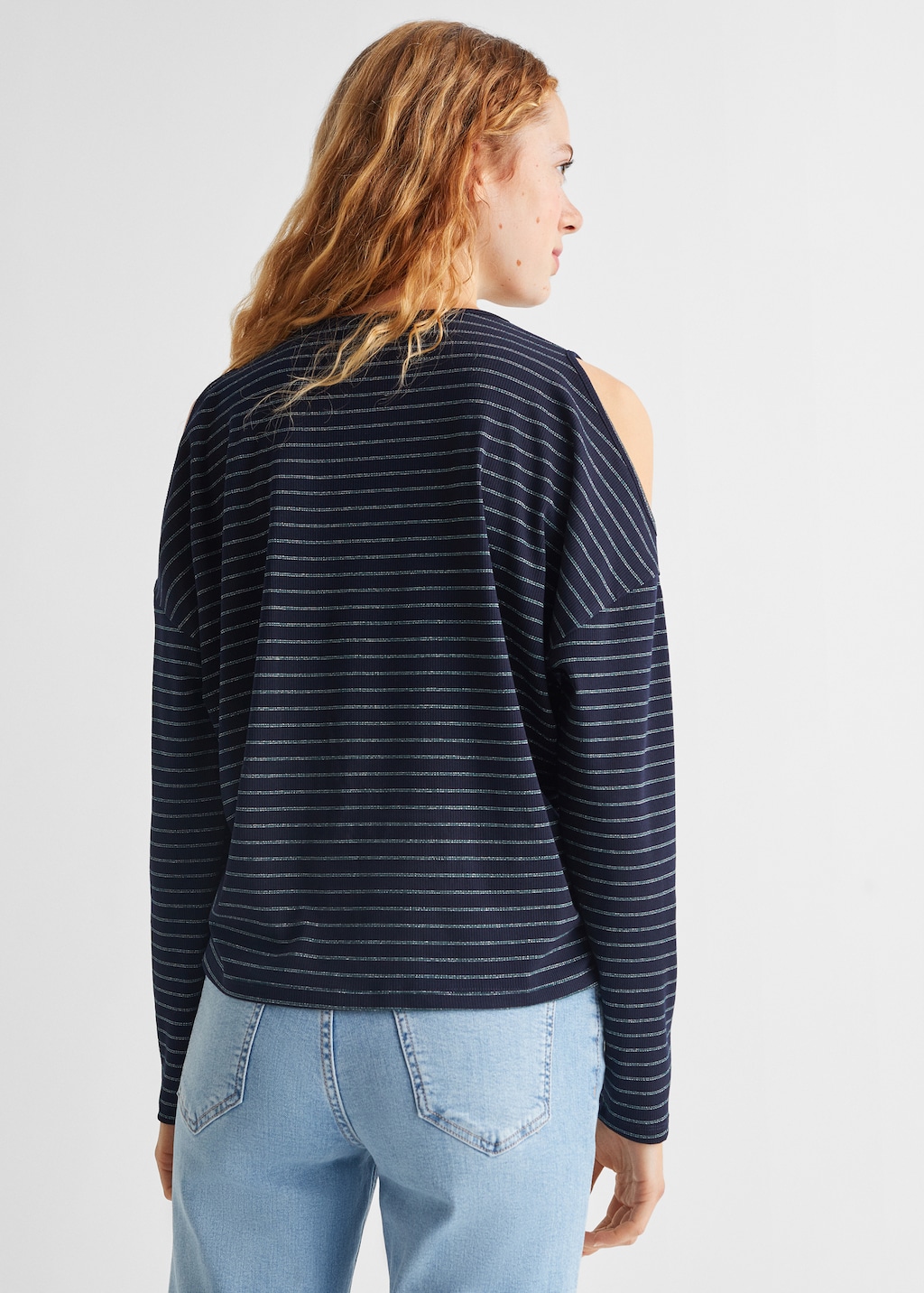 Striped long sleeves t-shirt - Reverse of the article