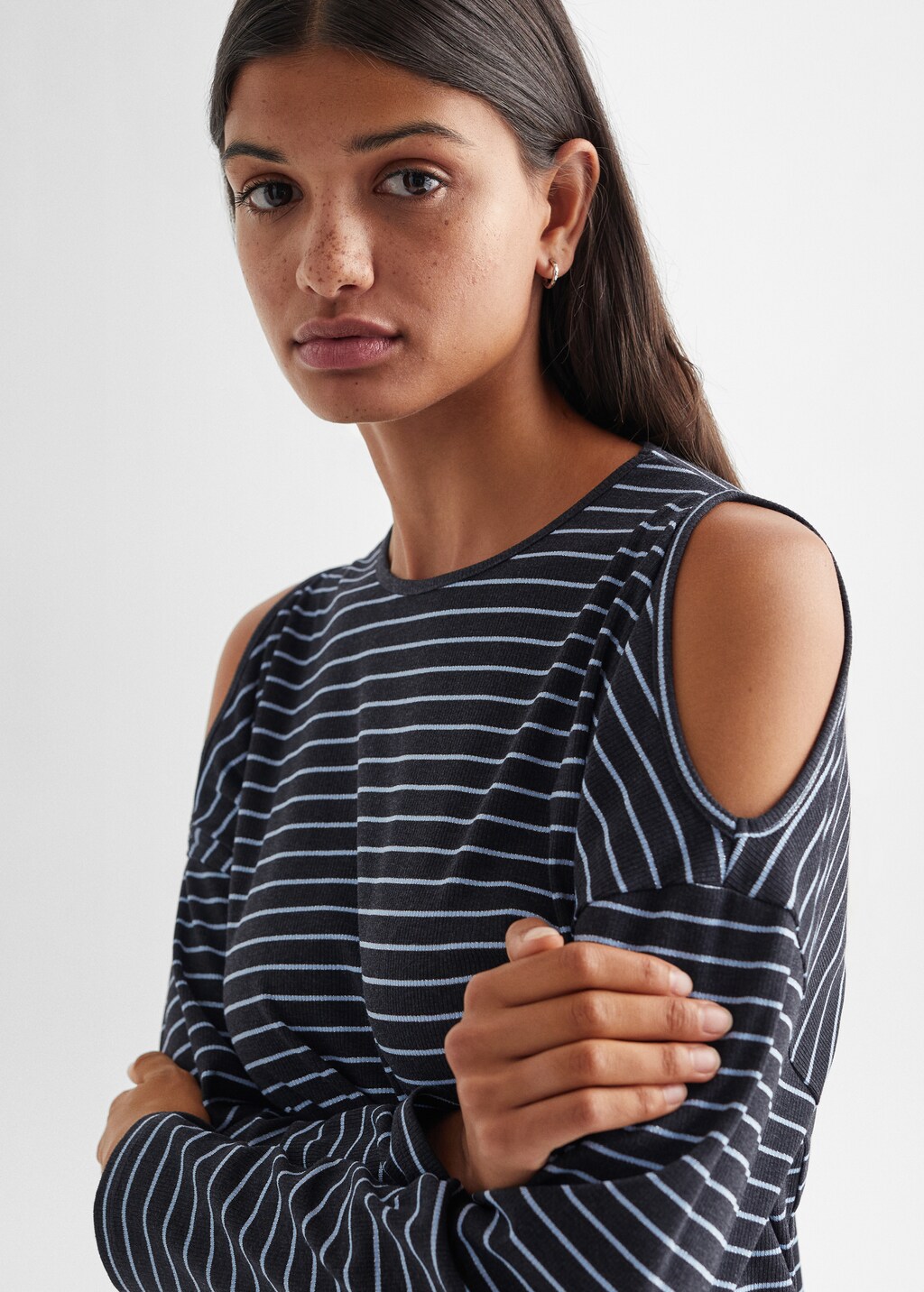 Striped long sleeves t-shirt - Details of the article 1