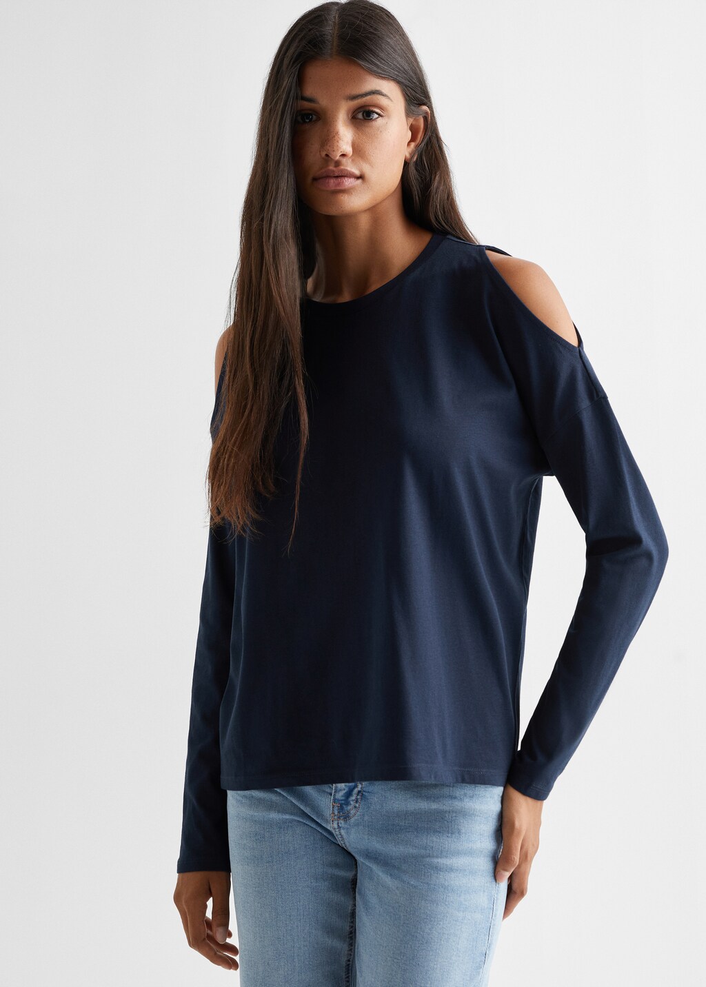 Long-sleeve t-shirt with cut-out - Medium plane