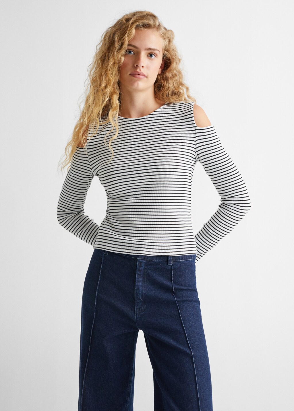 Striped long sleeves t-shirt - Medium plane