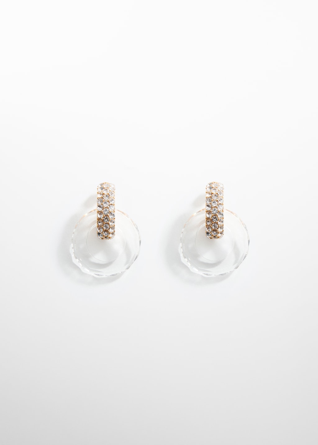 Pendientes entrelazados cristal - Artículo sin modelo