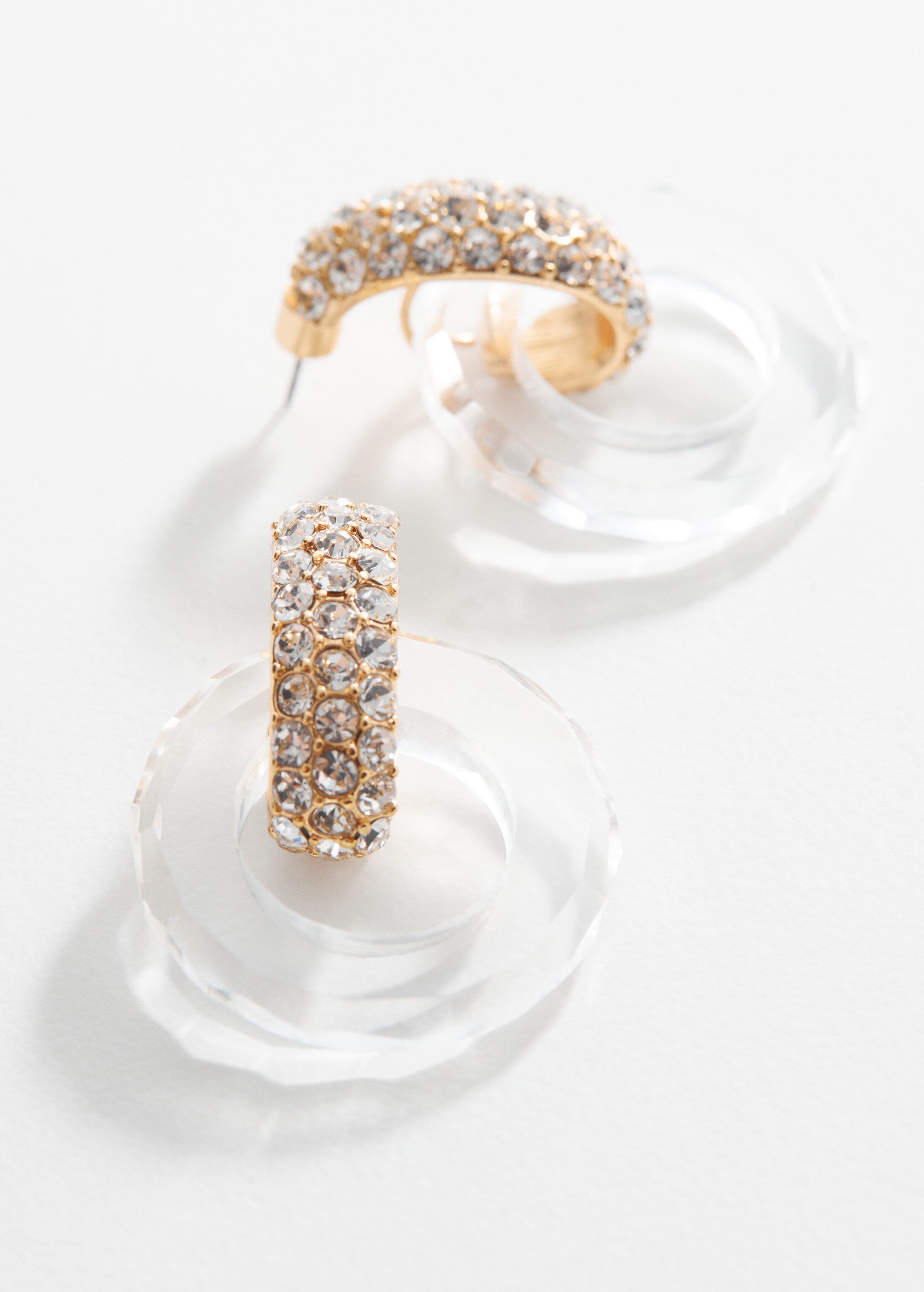 Crystal intertwined earrings - Details of the article 1