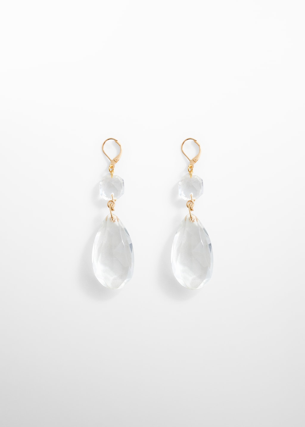 Faceted crystal earring - Article without model