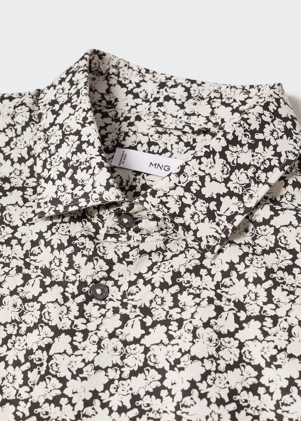 100% cotton floral-print shirt - Details of the article 8