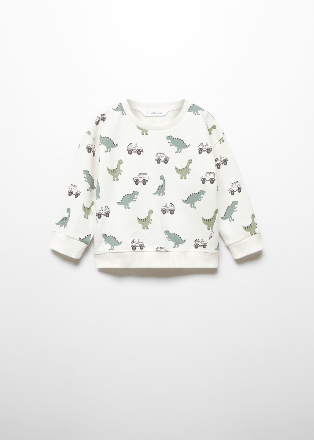 Cotton-blend printed sweatshirt - Article without model