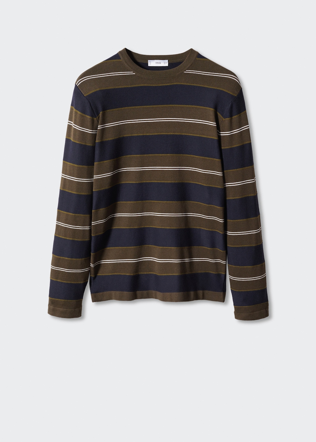 Striped fine-knit sweater - Article without model