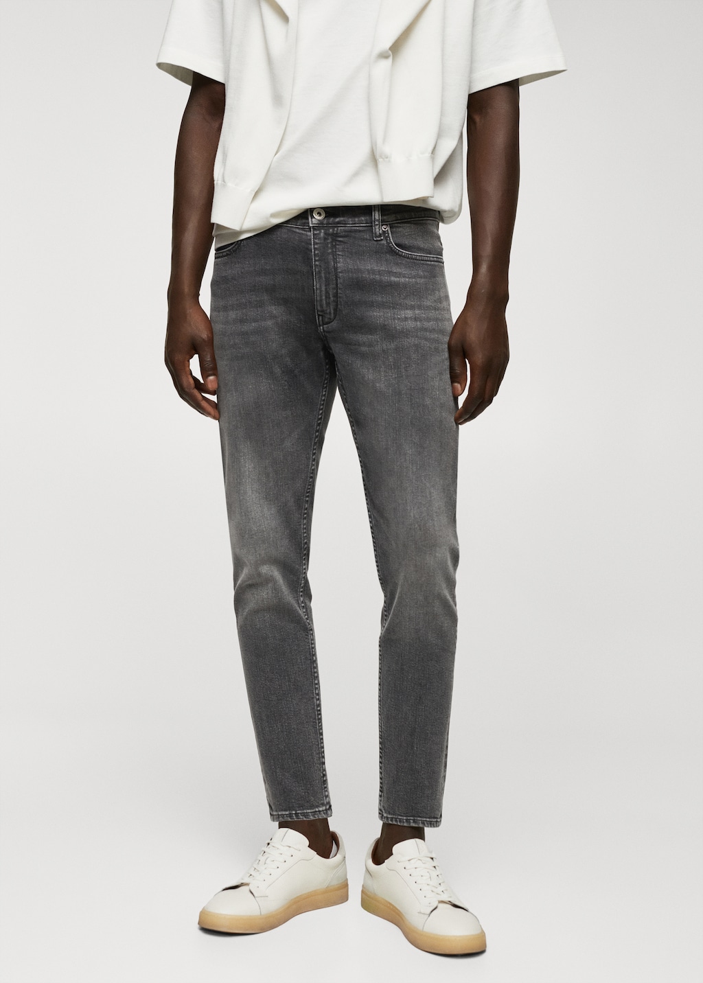 Tapered-Jeans Tom in Cropped-Länge - Mittlere Ansicht