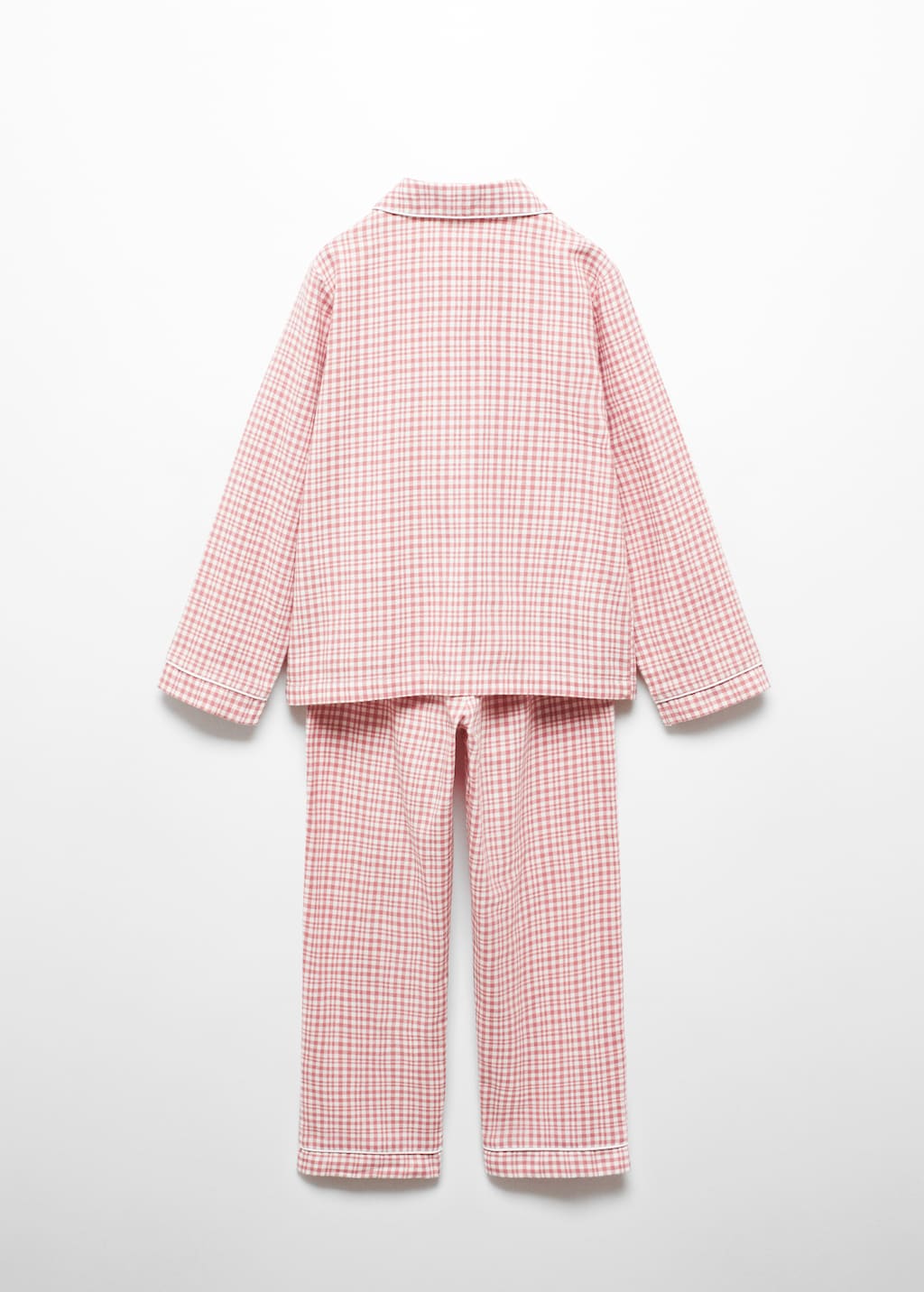 Two-pieces check long pyjamas - Reverse of the article