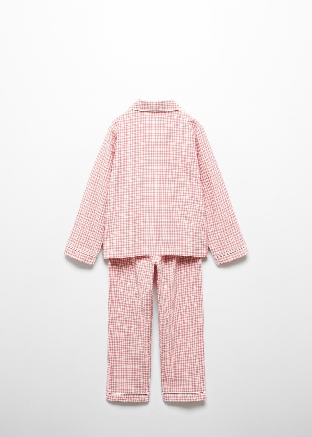 Checked cotton pyjamas - Reverse of the article