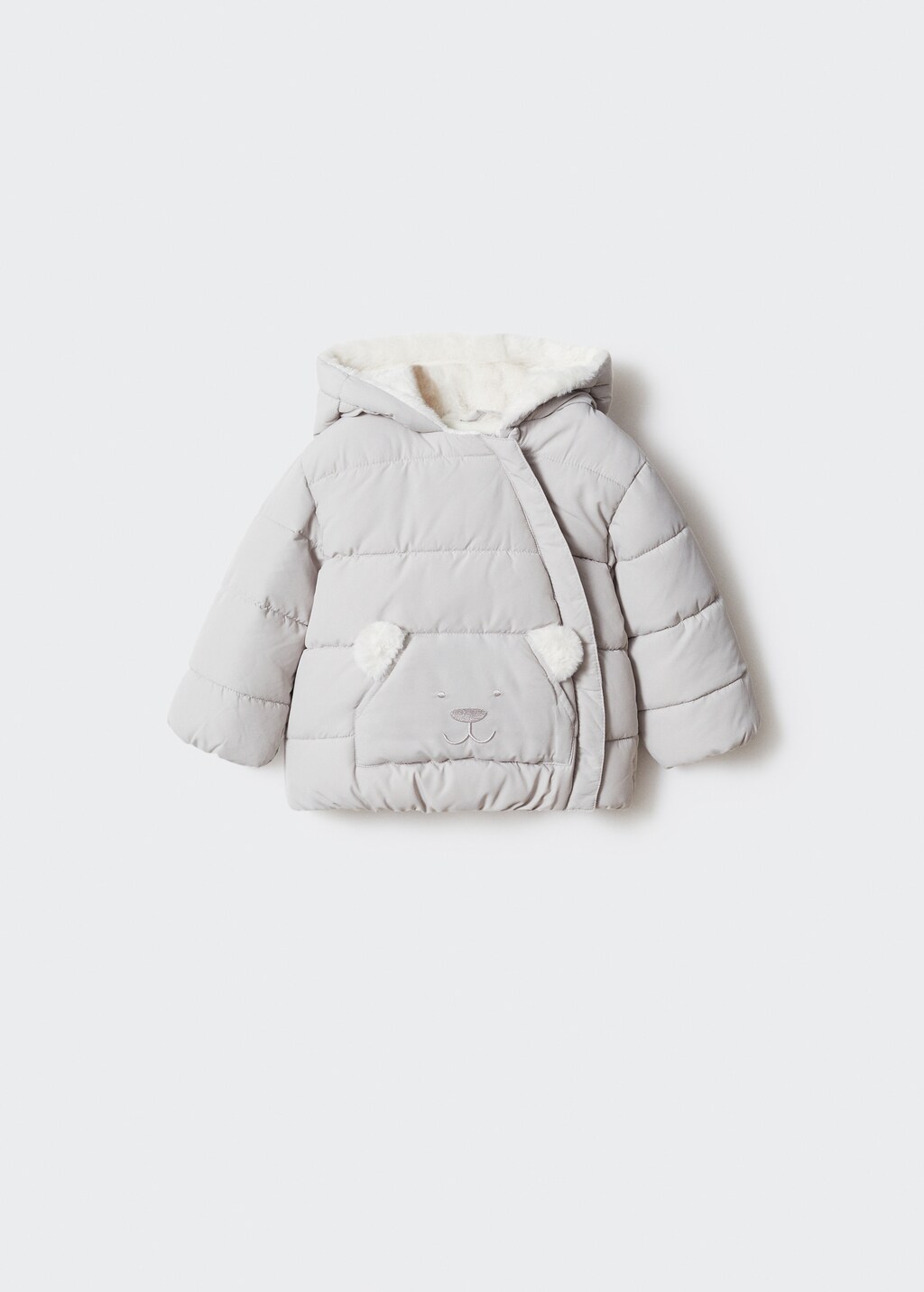 Hood quilted coat - Article without model