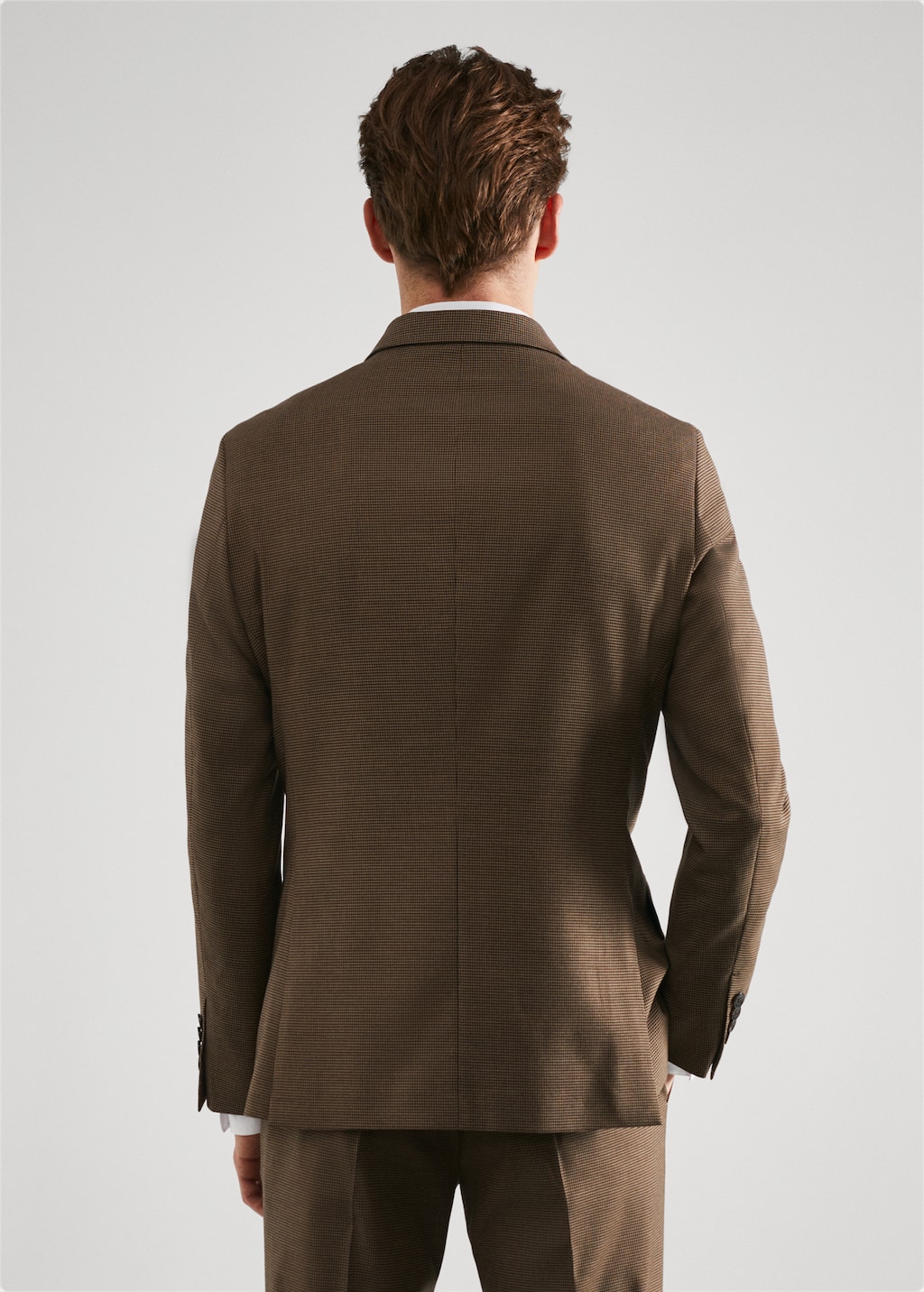 Super slim-fit blazer van stretch stof - Achterkant van het artikel