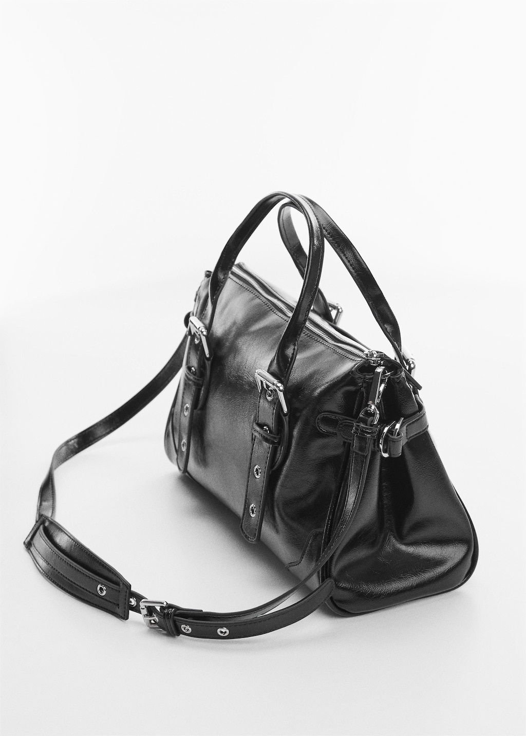 Bag with double handle and buckle - Details of the article 2