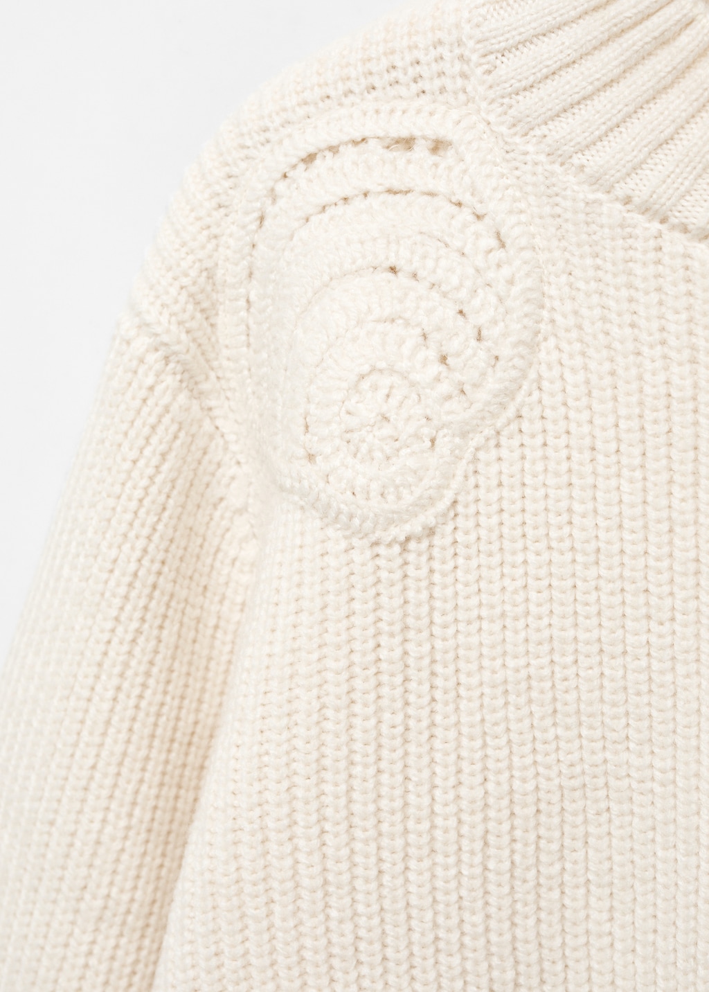 Perkins-neck sweater with shoulder detail - Details of the article 8