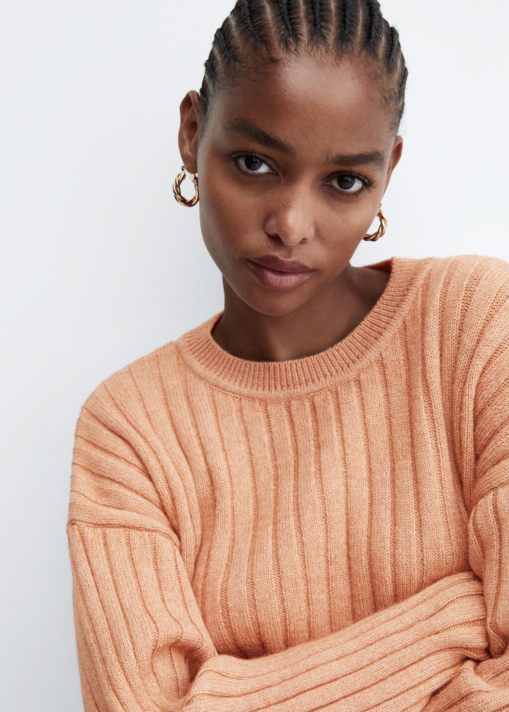 Ribbed round-neck sweater  - Details of the article 1