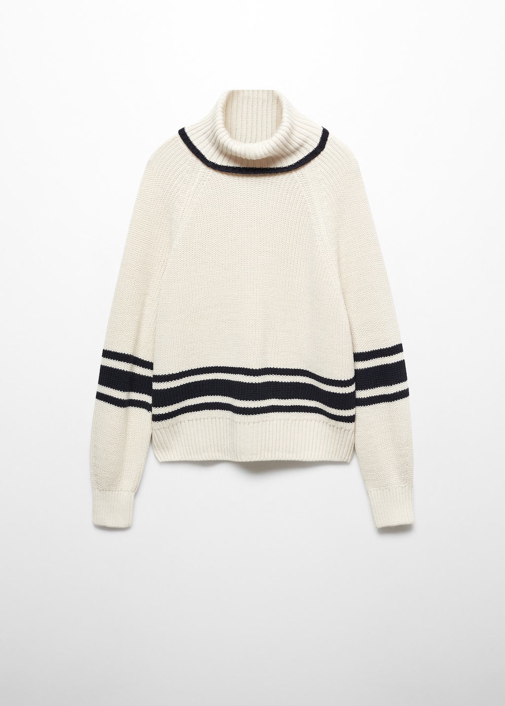 Striped turtleneck sweater - Article without model