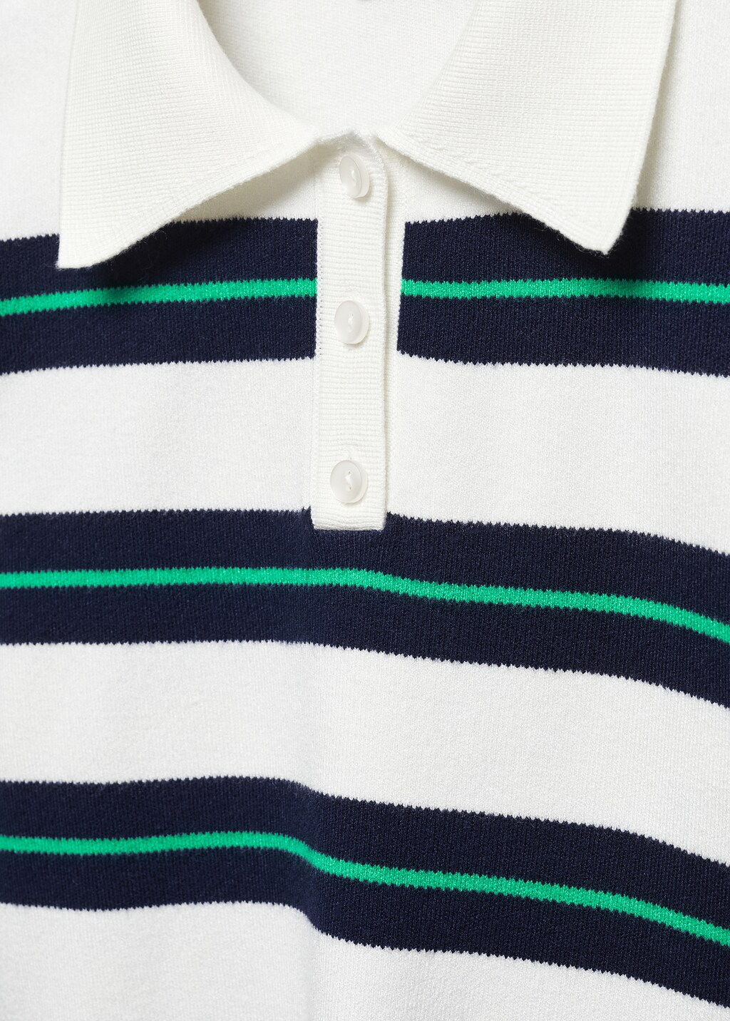 Striped polo-neck sweater - Details of the article 8