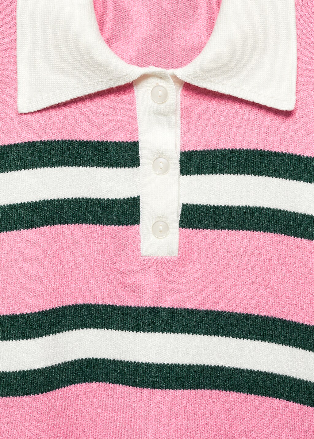 Striped polo-neck sweater - Details of the article 8