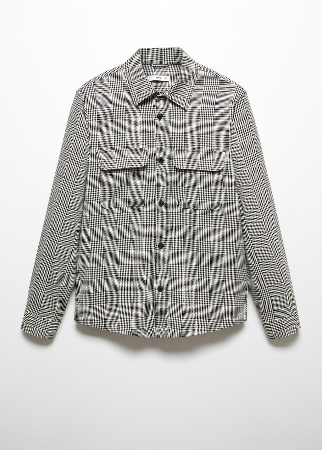 Regular-fit Prince of Wales check overshirt - Article without model