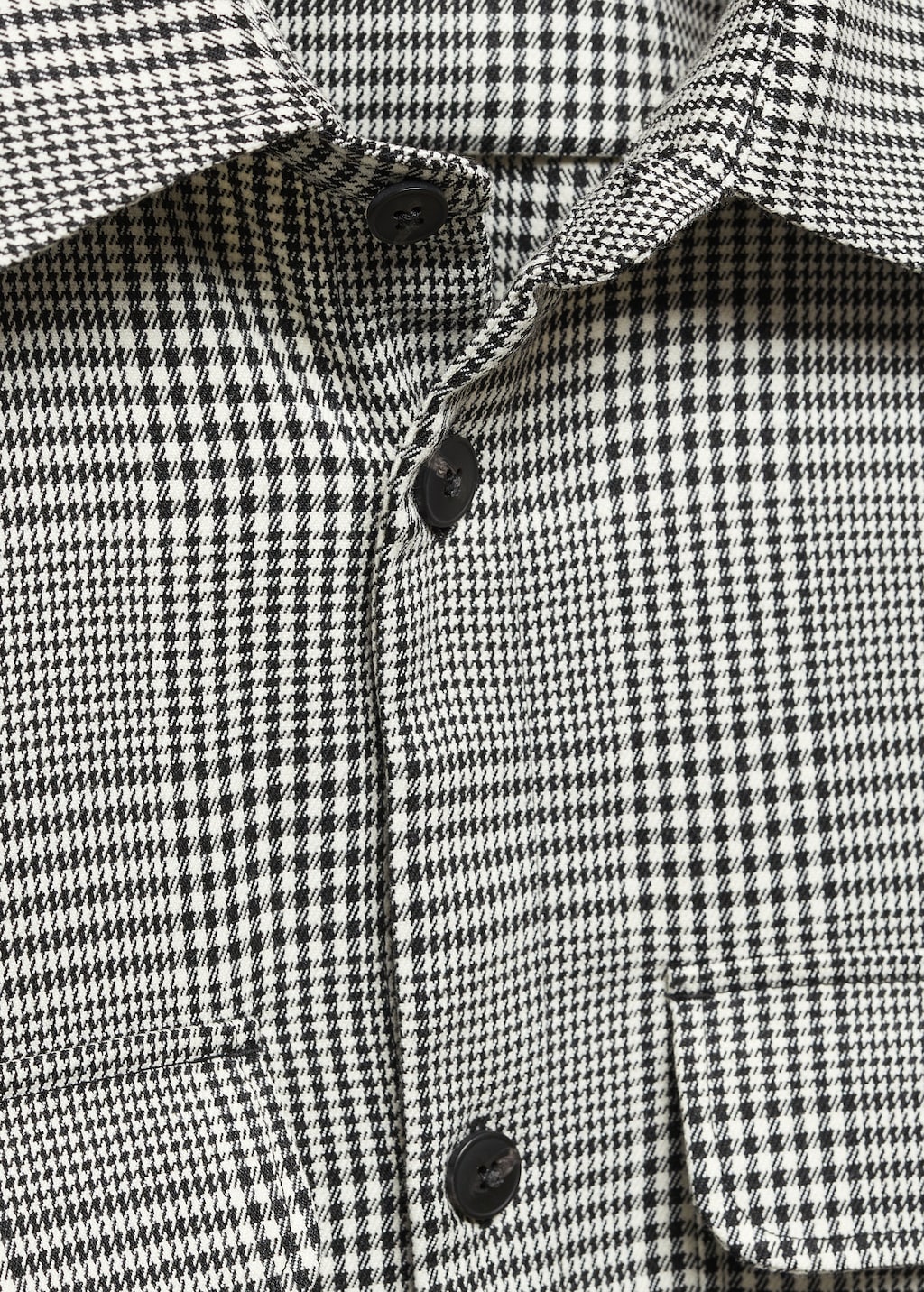 Regular-fit Prince of Wales check overshirt - Details of the article 8