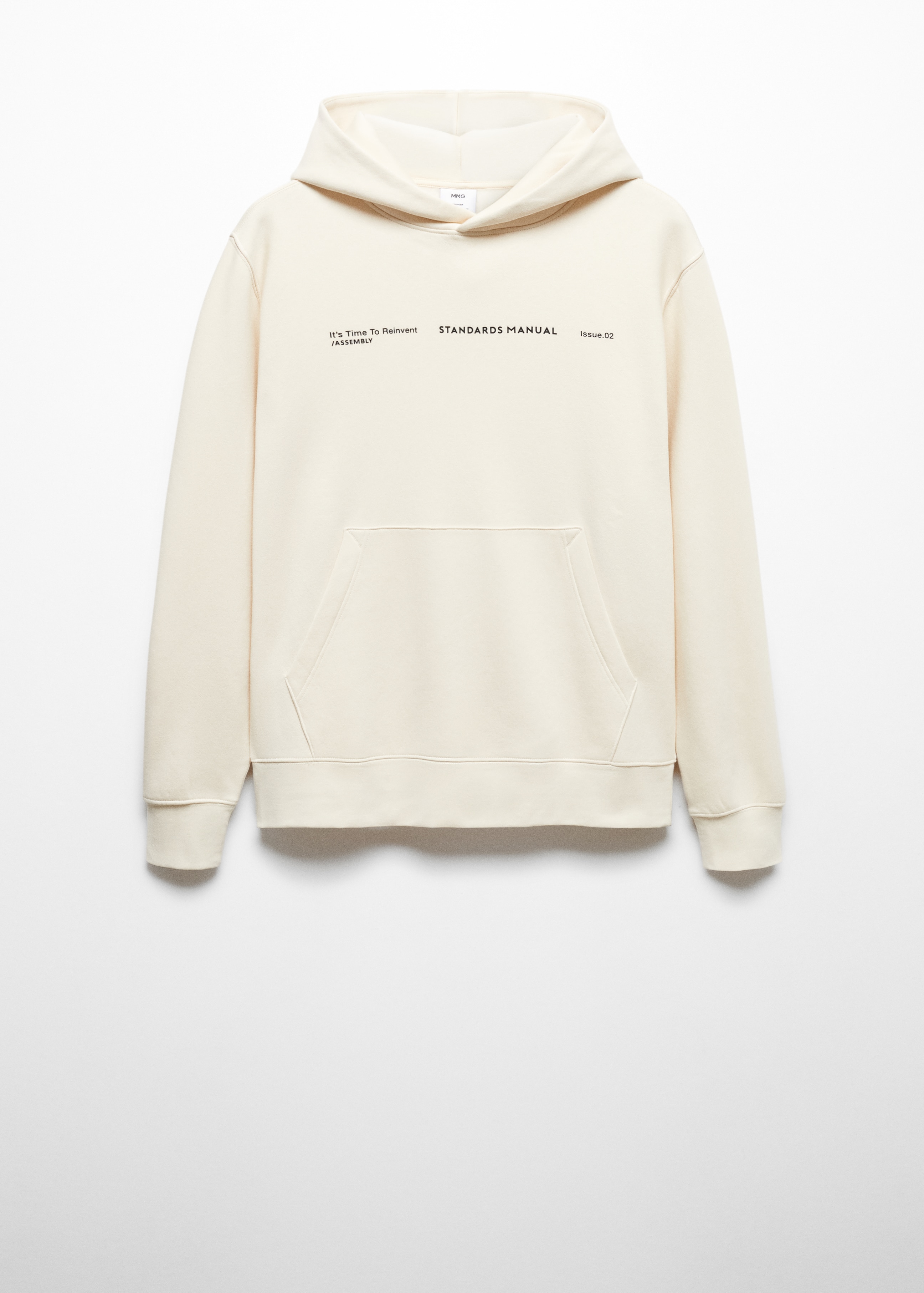 Katoenen hoodie met tekst - Artikel zonder model