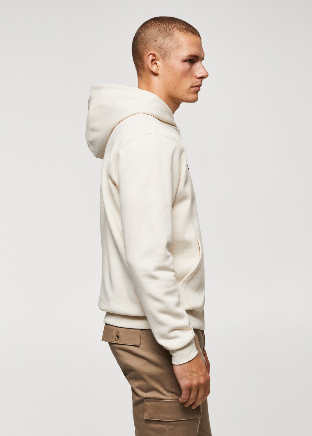 Cotton hooded sweatshirt text - Details of the article 2