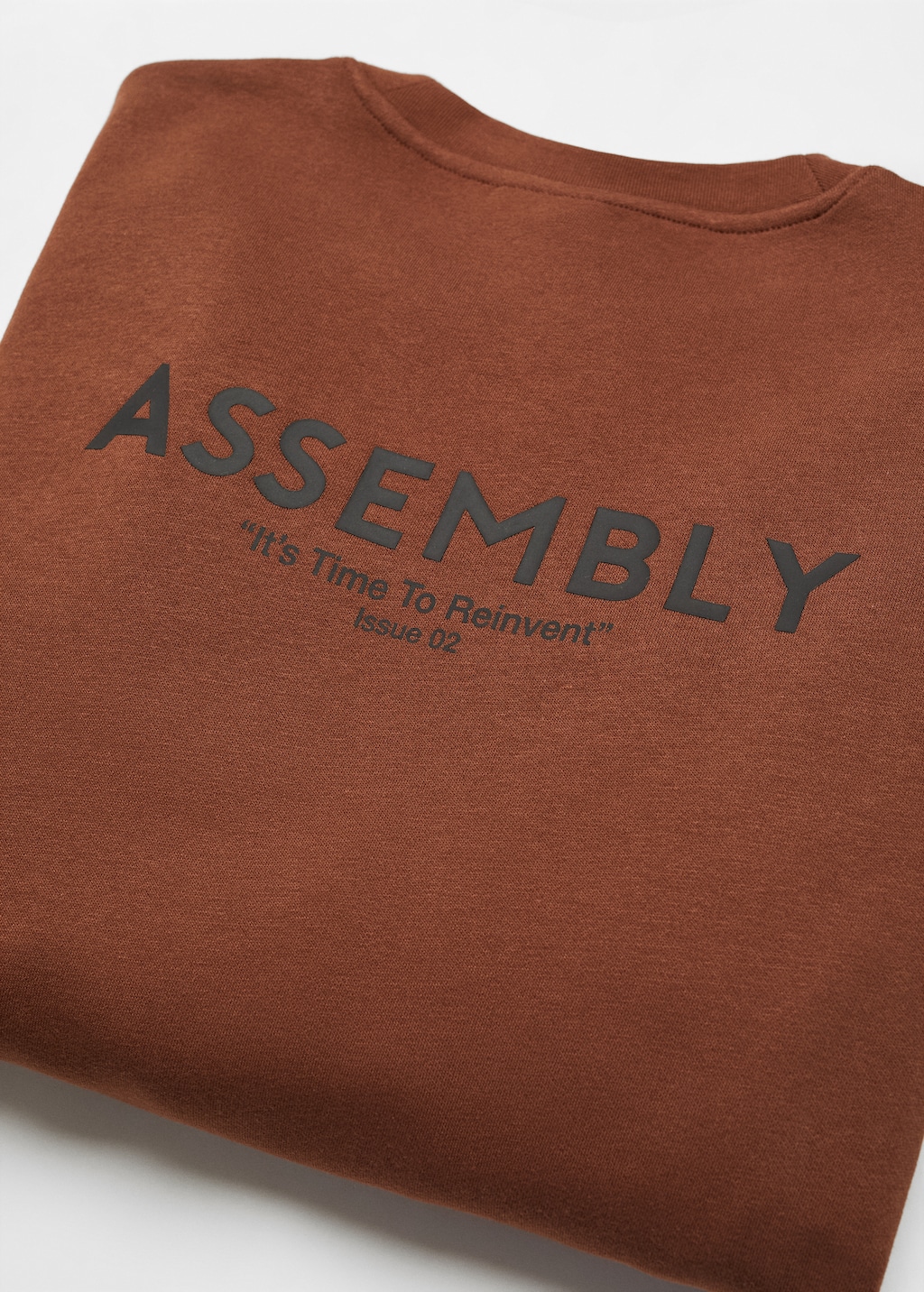 Cotton sweatshirt with text - Details of the article 0