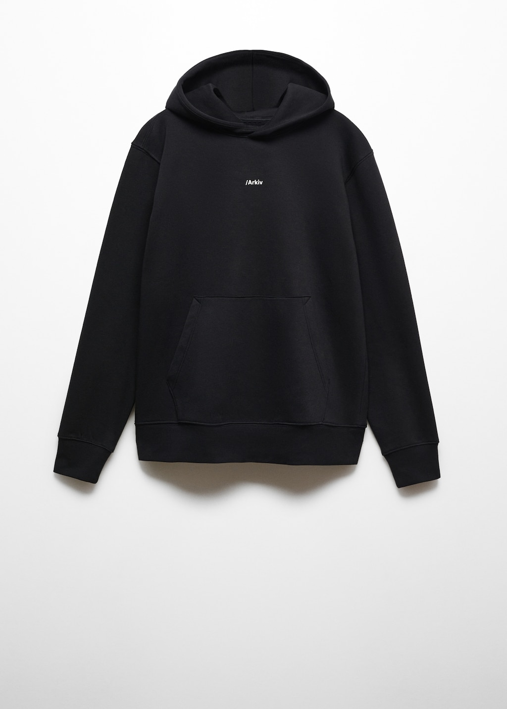 Cotton hooded sweatshirt text - Article without model