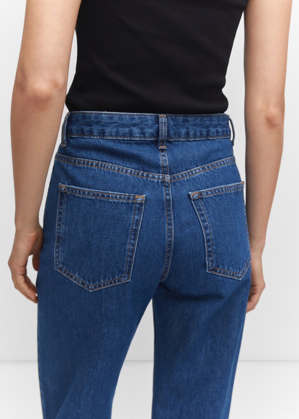 Wideleg mid-rise jeans - Details of the article 4