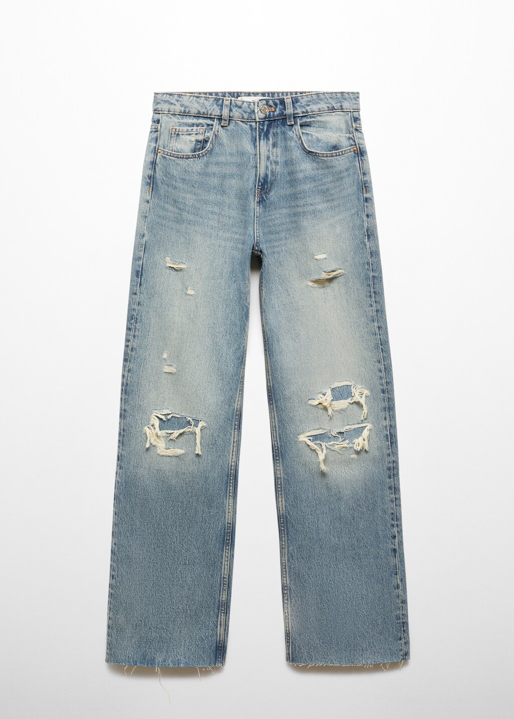 Decorative ripped wideleg jeans - Article without model