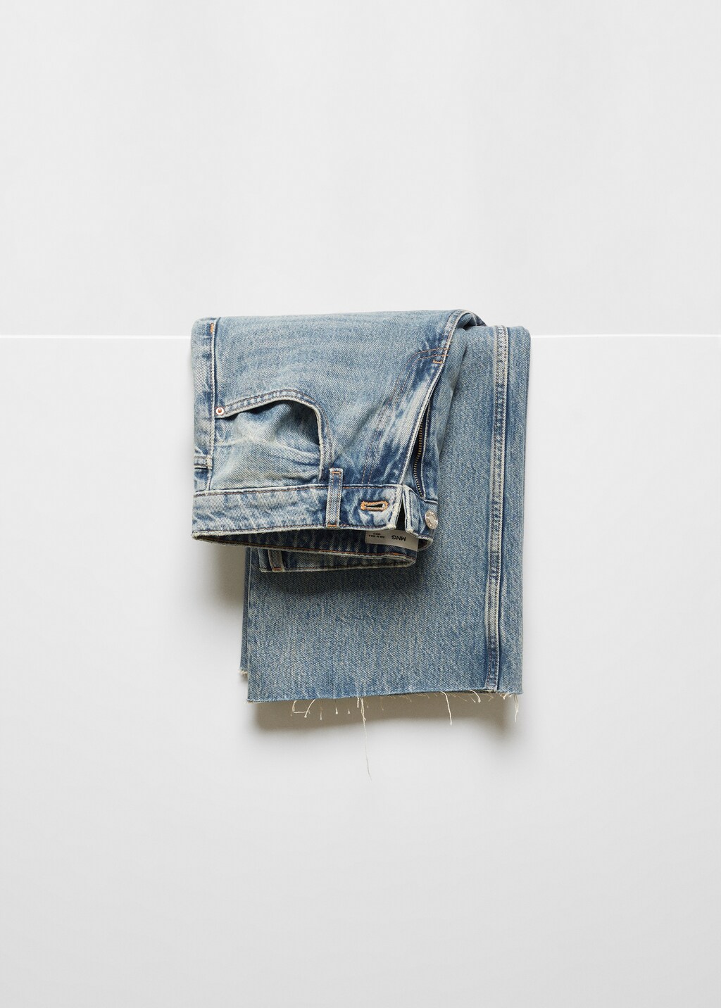 Decorative ripped wideleg jeans - Details of the article 8