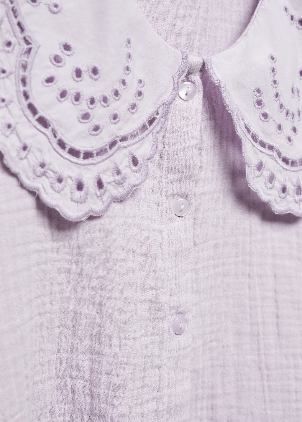 Bluse mit Babydoll-Kragen - Detail des Artikels 8