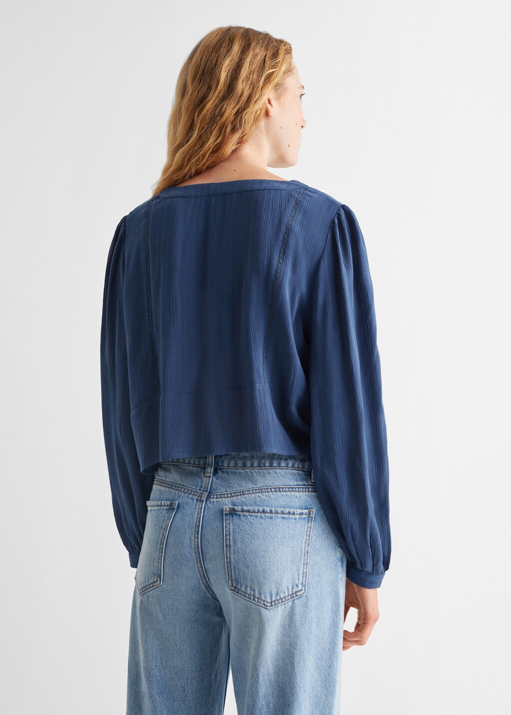 Blouse crop broderies - Verso de l’article