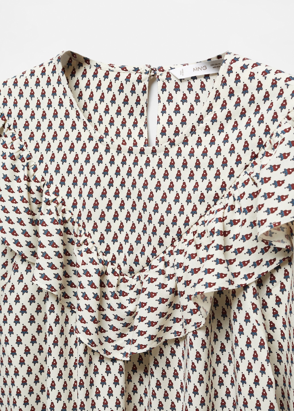 Ruffles printed blouse - Details of the article 8