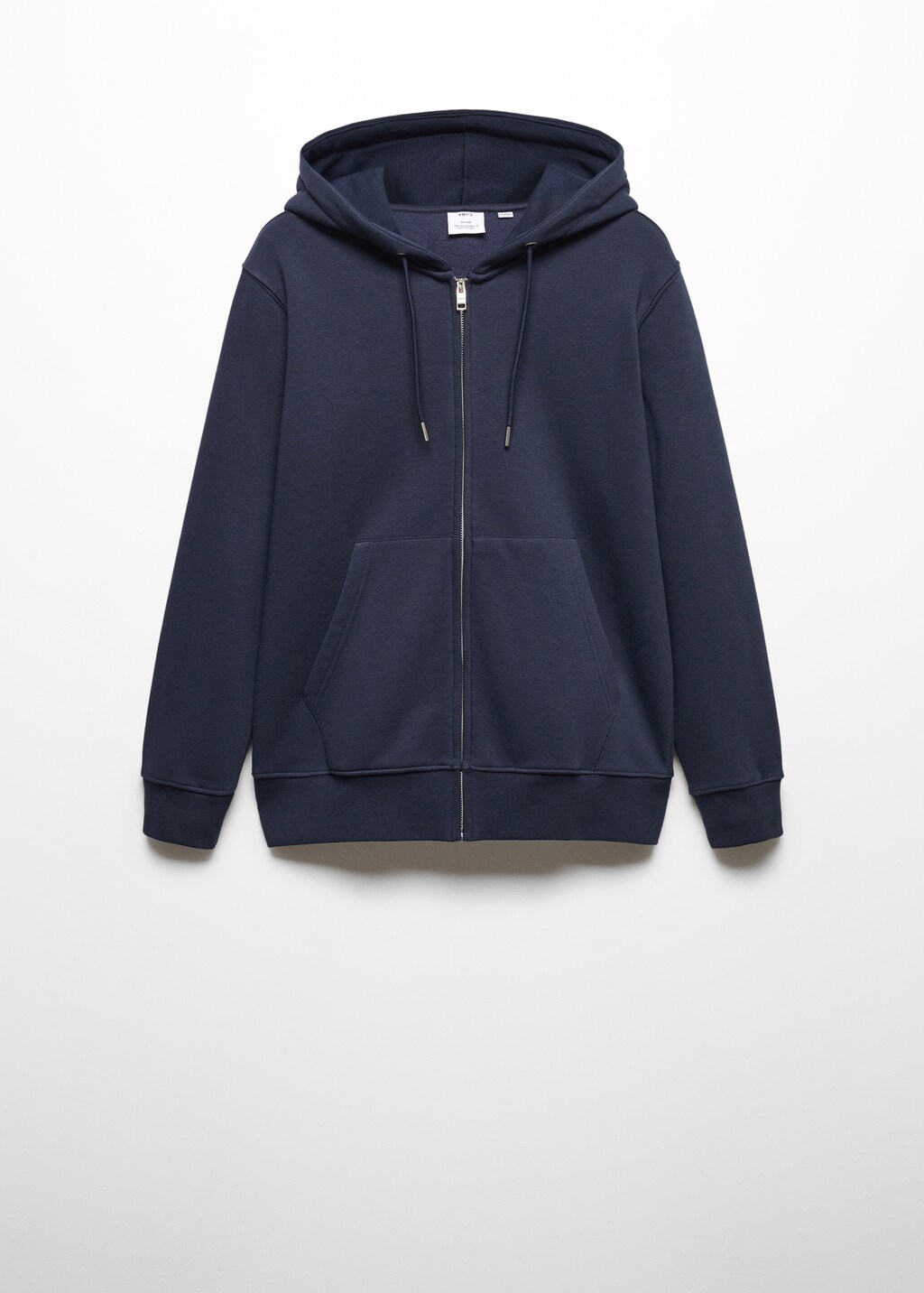 Cotton zip-up hoodie - Article without model