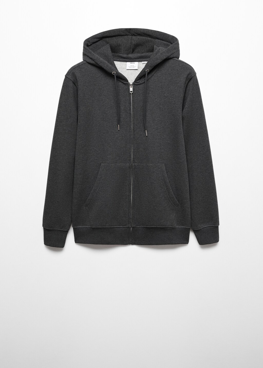 Cotton zip-up hoodie - Article without model