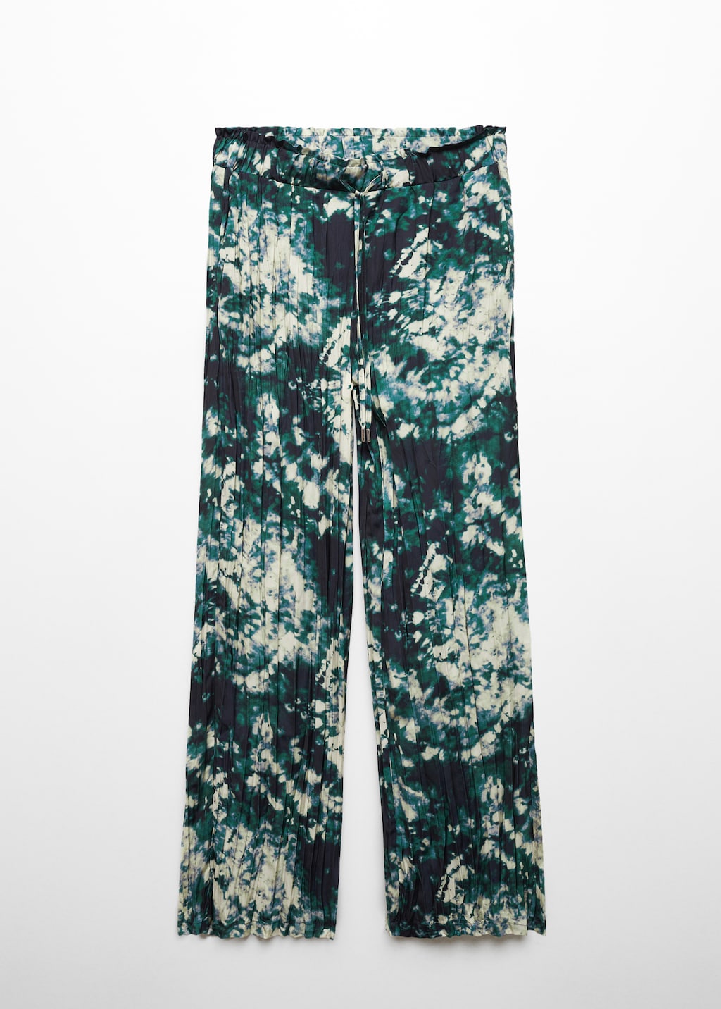 Pleated tie-dye trousers - Article without model