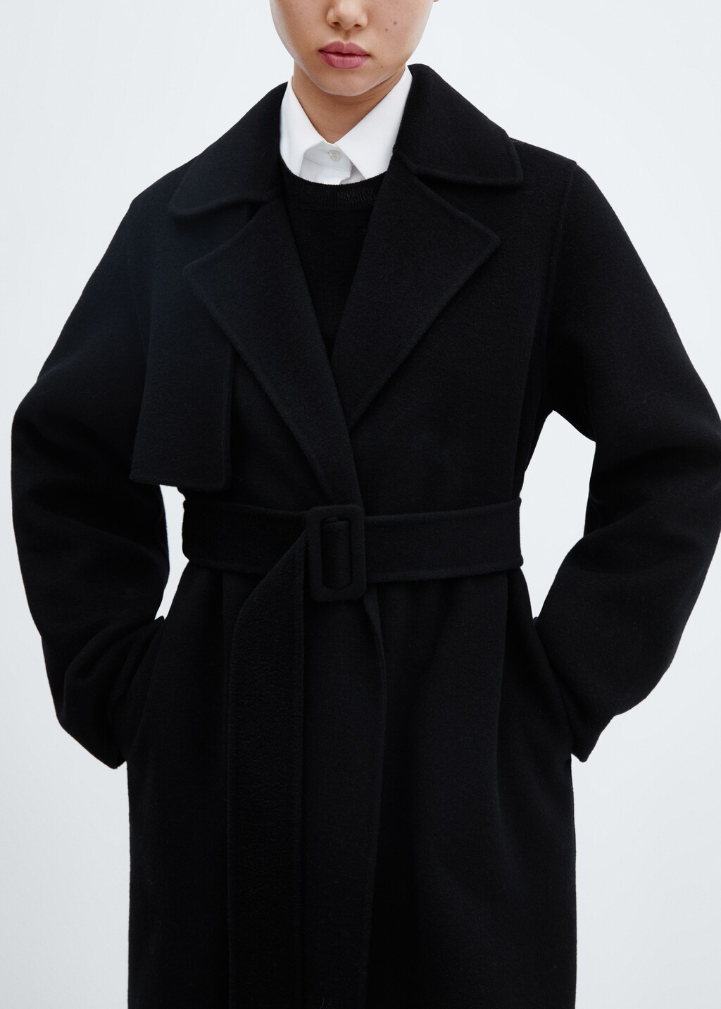 Belted shops Handmade Wool Coat