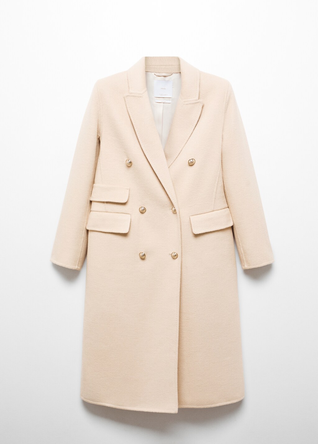 Handmade buttoned wool coat - Women | MANGO OUTLET USA