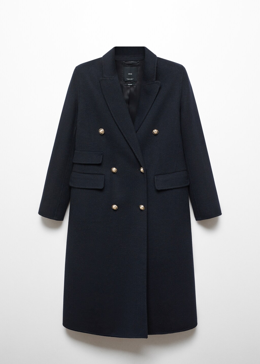 Handmade buttoned wool coat - Women | MANGO OUTLET USA