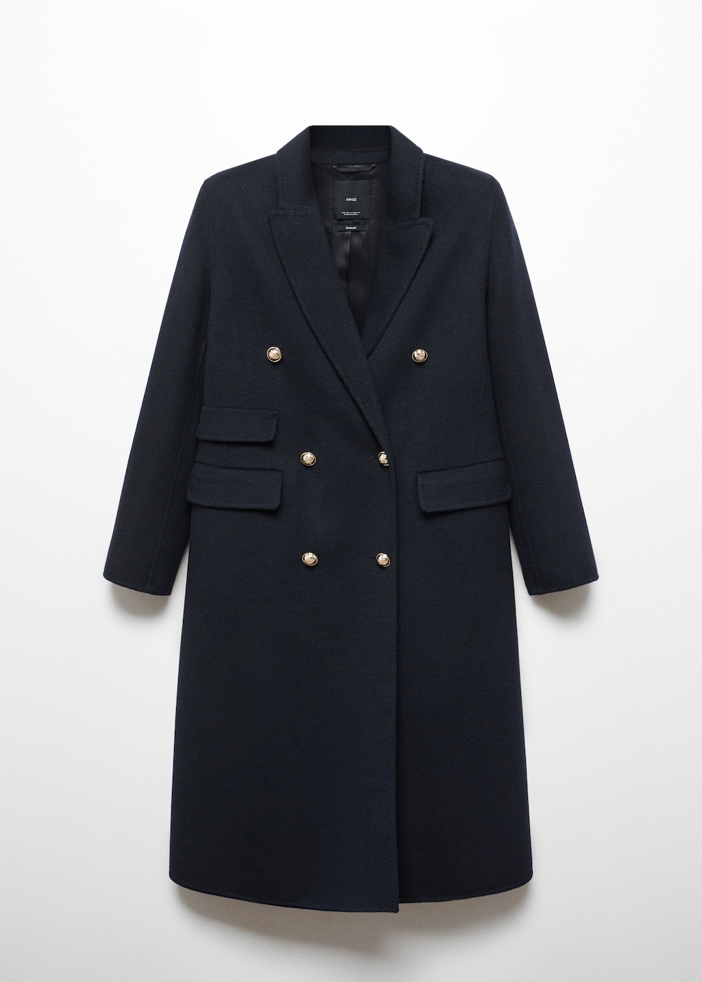 Handmade buttoned wool coat - Article without model