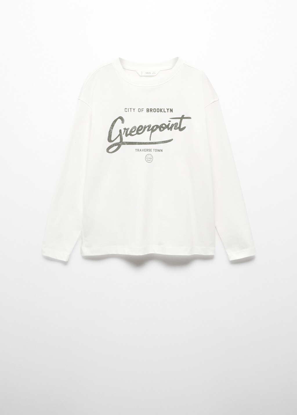 Long-sleeved t-shirt with message - Article without model