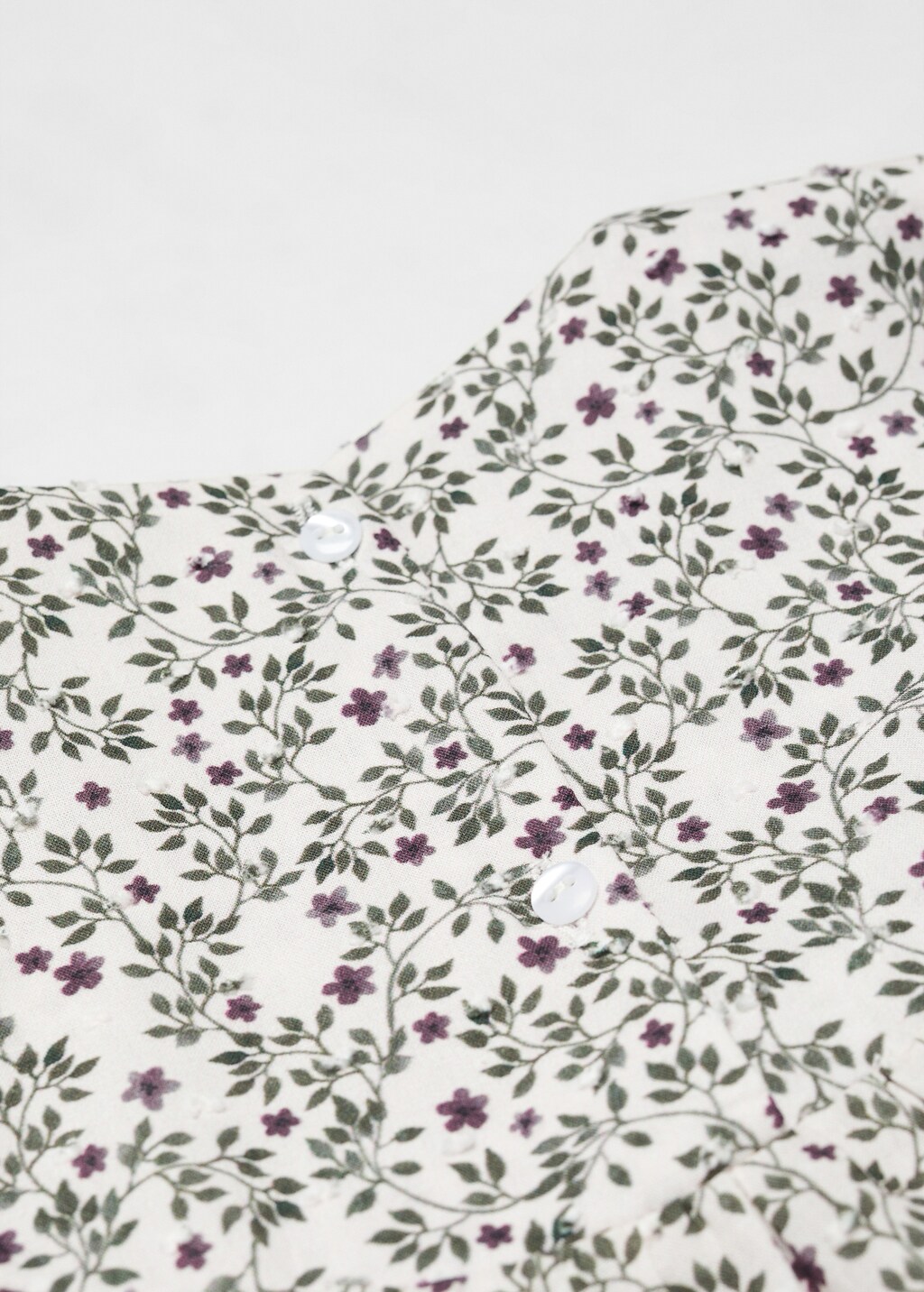 Floral cotton blouse - Details of the article 0