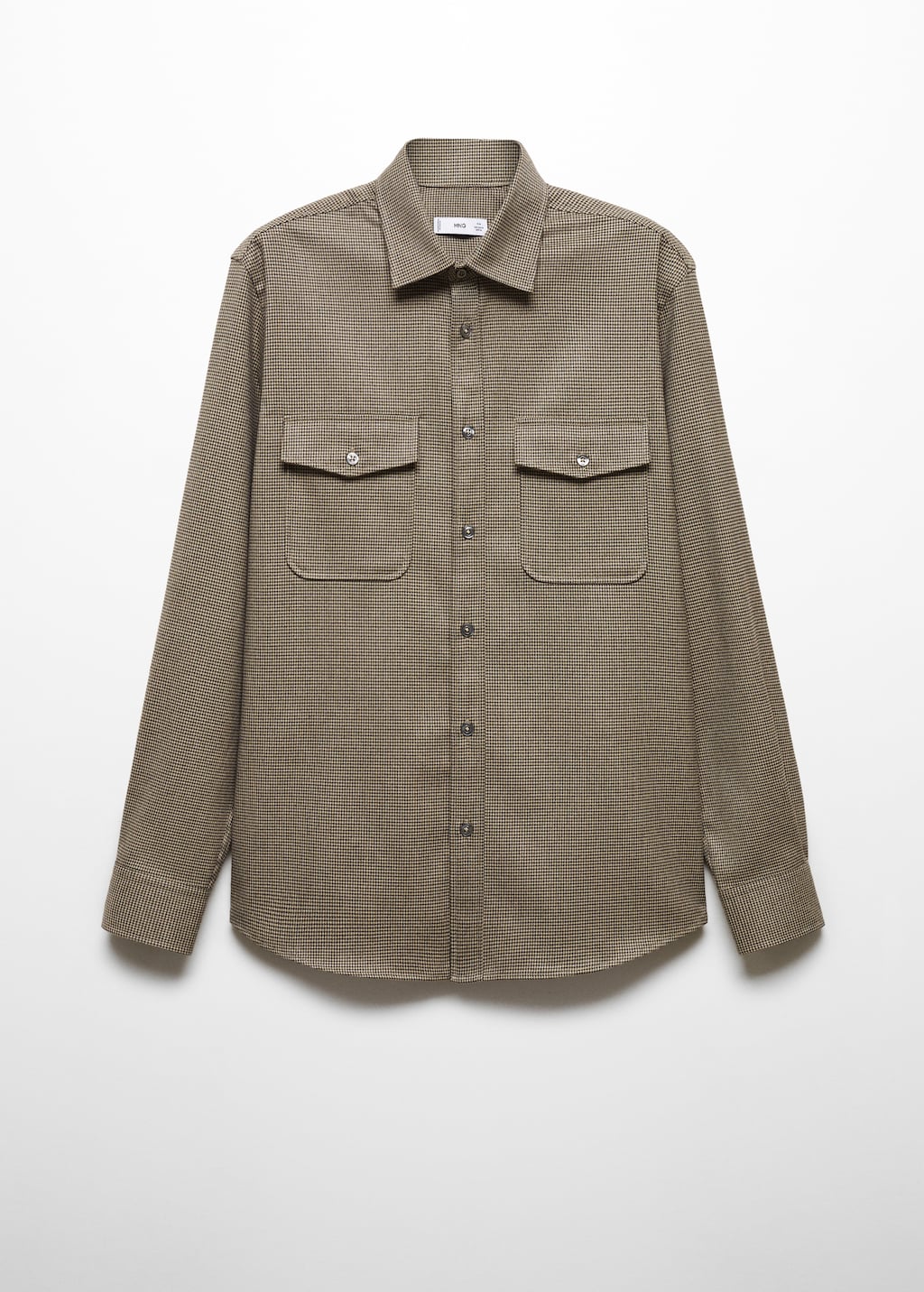 Chest-pocket cotton overshirt - Article without model