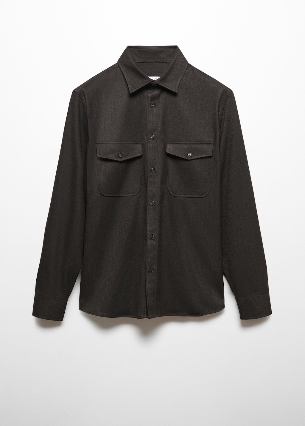 Chest-pocket cotton overshirt - Article without model