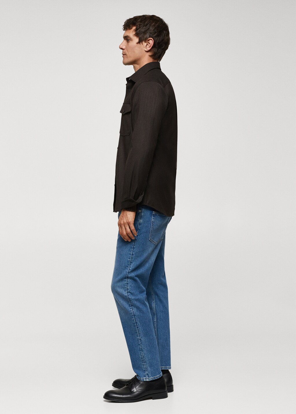 Chest-pocket cotton overshirt - Details of the article 2