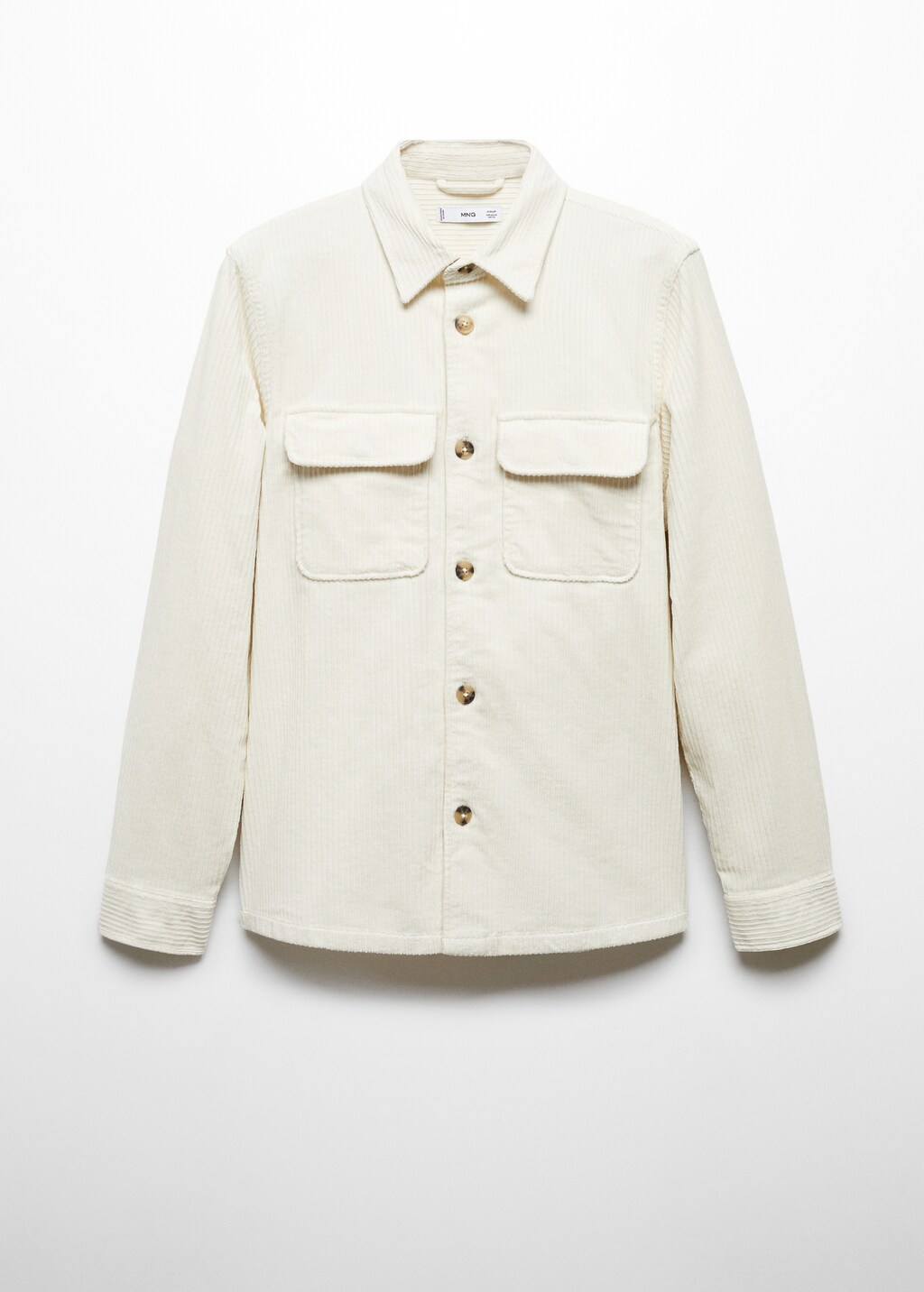 Corduroy pockets overshirt  - Article without model