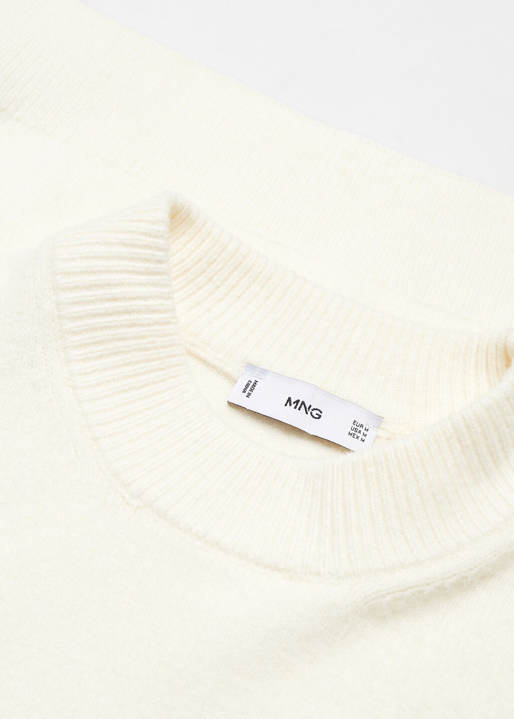 Wool-blend sweater with perkins-neck - Details of the article 8