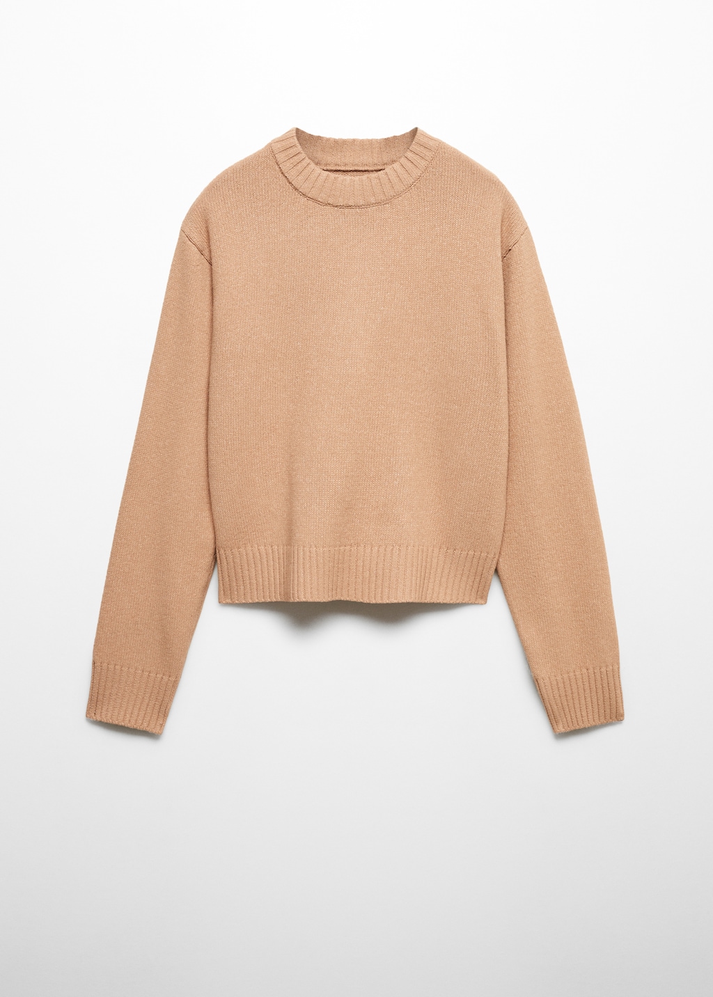 Round-neck knitted sweater  - Article without model