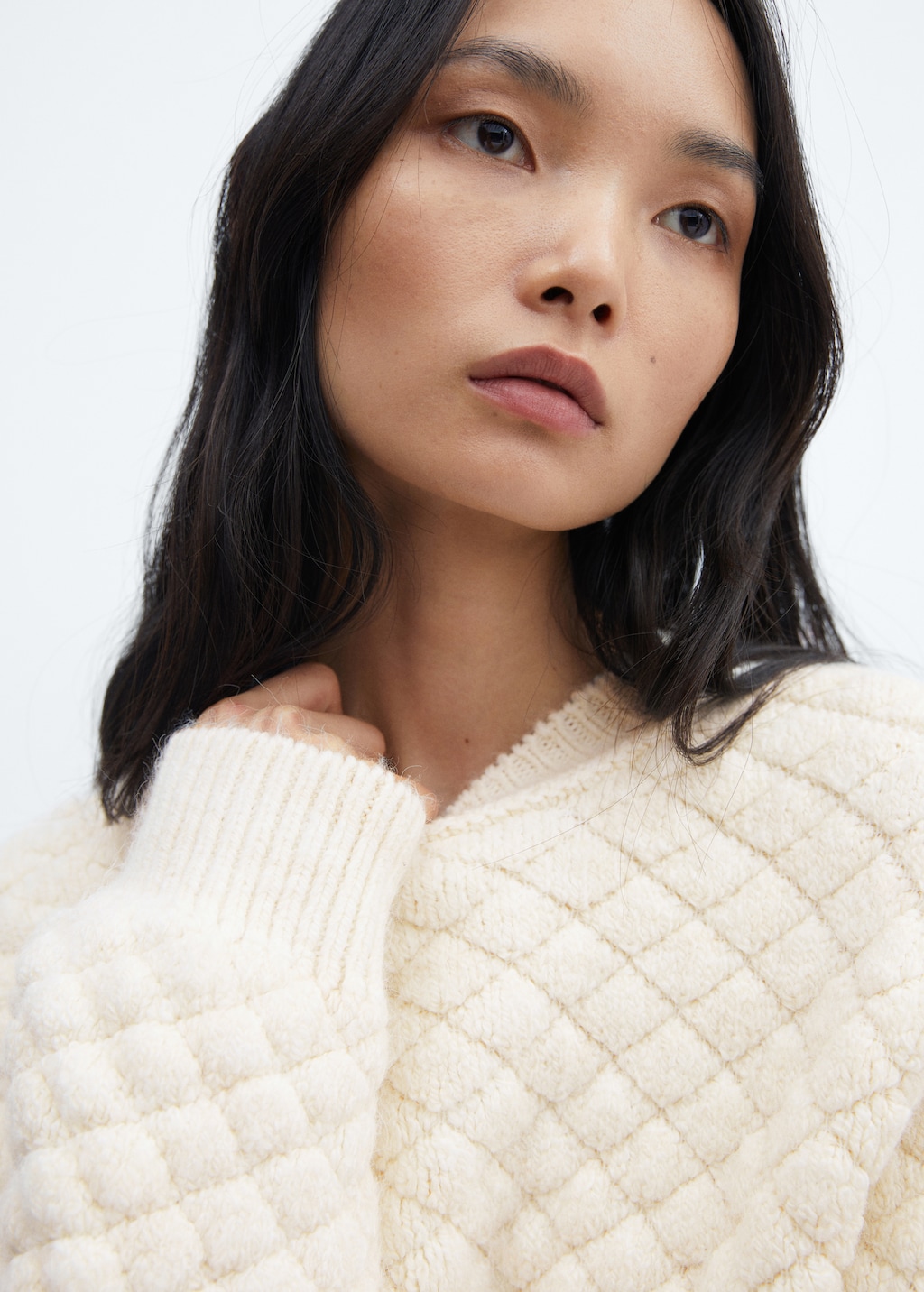 Oversize knit sweater - Details of the article 1